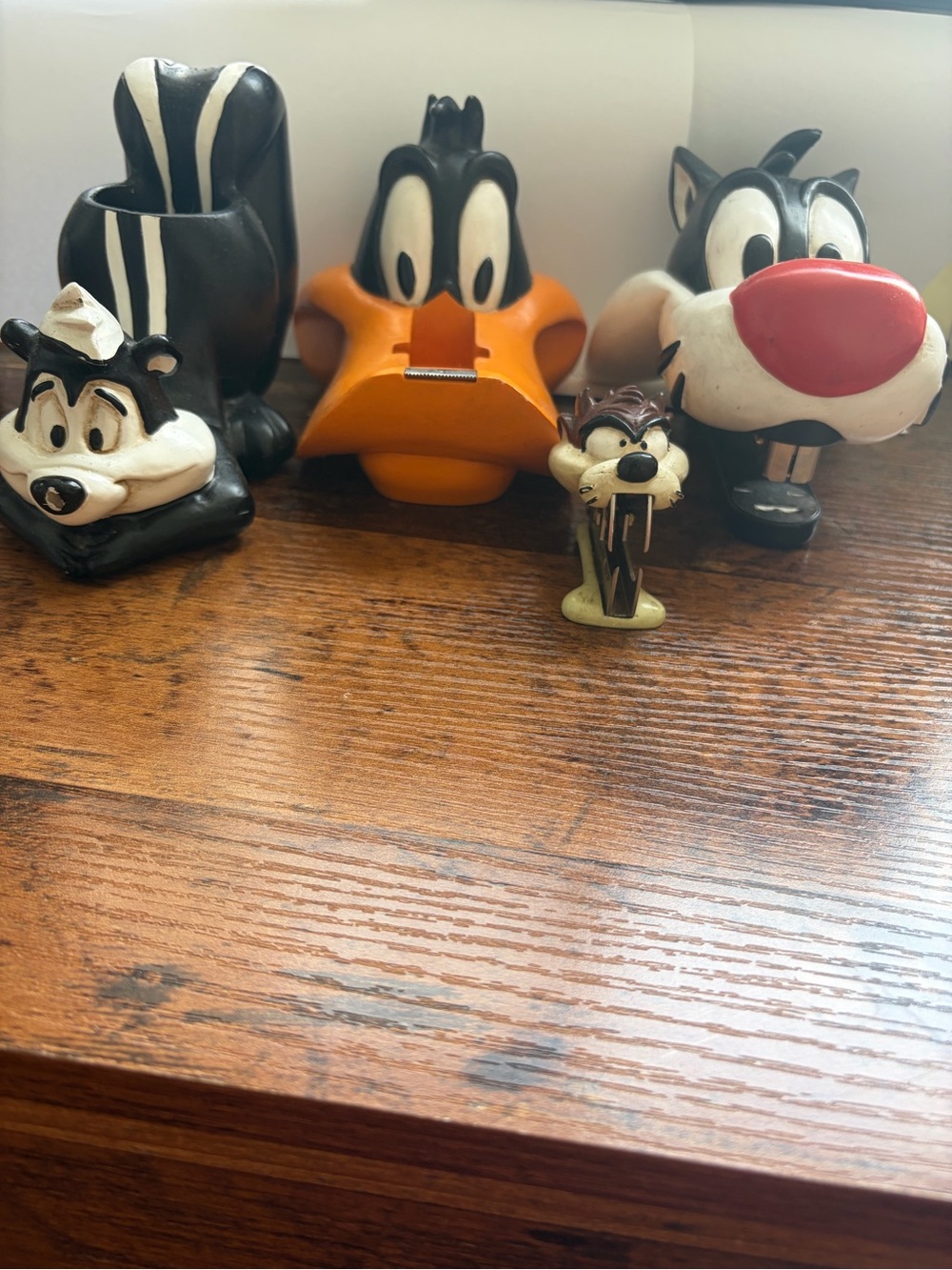 Looney Tunes Character Figurine Group - Black, White, Orange, Red